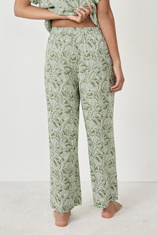 Pantaloni pigiama Thelma - Kaki e bianco