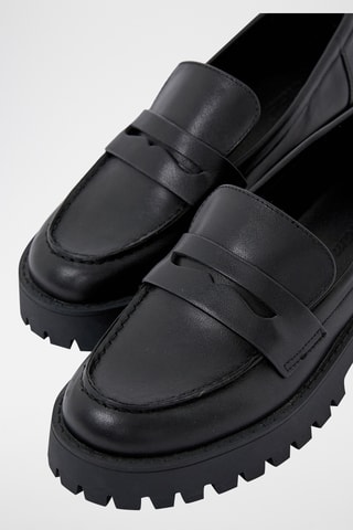 Mocassini in pelle Mel - Nero