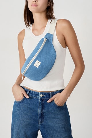 Marsupio in jeans Mona - Azzurro