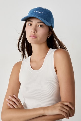 Cappellino in jeans Mona - Azzurro