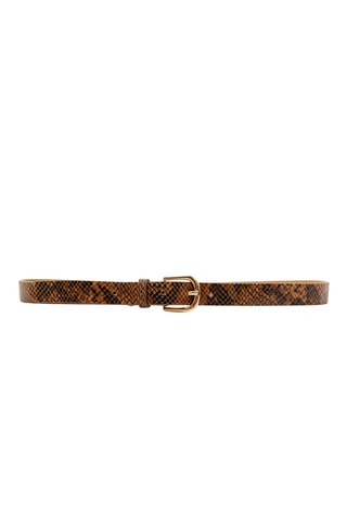 Cintura in crosta di pelle Melina - Beige