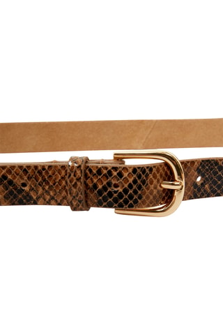 Cintura in crosta di pelle Melina - Beige
