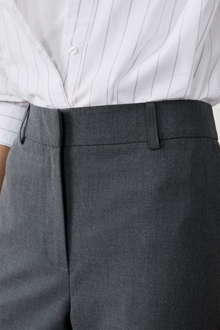 Pantaloni a vita alta Caroline - Grigio