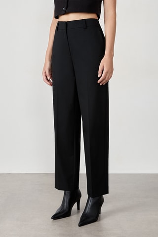 Pantaloni a vita alta Caroline - Nero