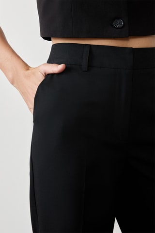 Pantaloni a vita alta Caroline - Nero