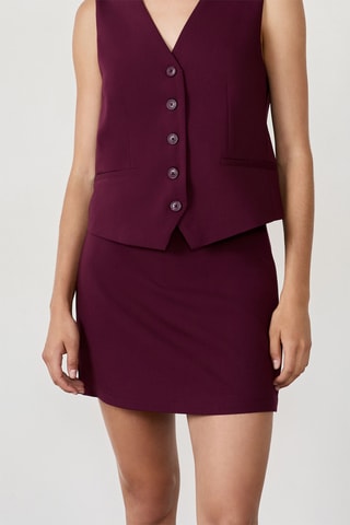 Gonna shorts New Eva - Bordeaux