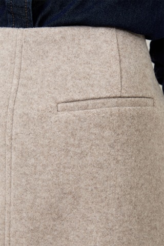 Gonna a trapezio a vita alta Carmen - Beige