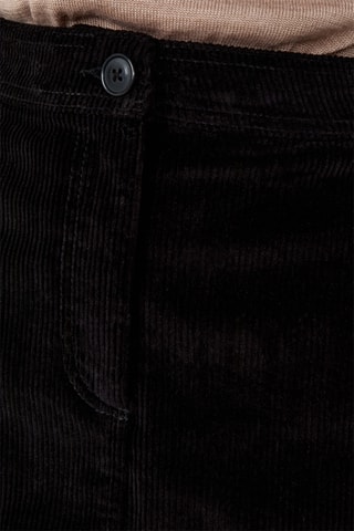 Gonna taglio dritto in velluto Velvet - Nero