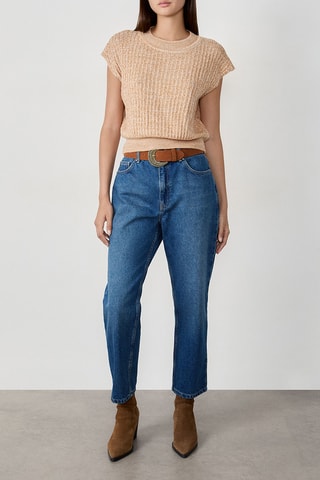 Top in lana Lunedi - Salmone melange