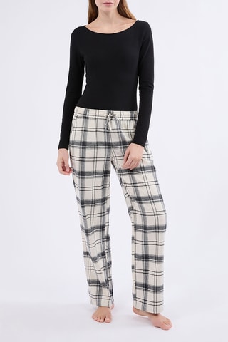 Pantalon de pyjama Midny - Ecru et noir