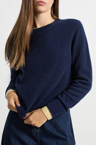 Maglia in cashmere Louise - Blu notte