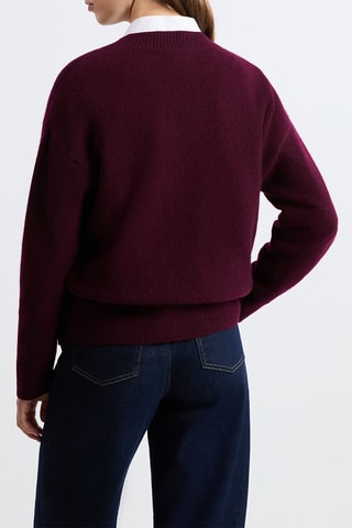 Maglia in cashmere Louise - Bordeaux