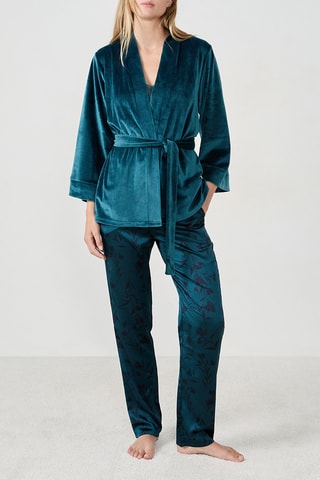Pigiama 3 pezzi Vera - Verde scuro