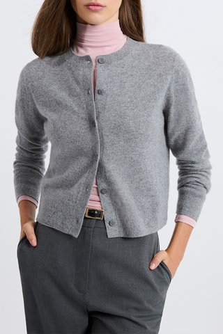 Cardigan in cashmere Louise - Grigio chiaro