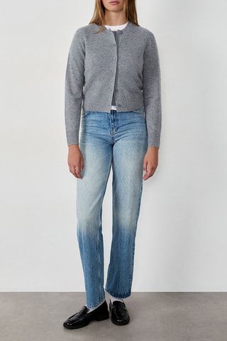 Cardigan in cashmere Louise - Grigio chiaro