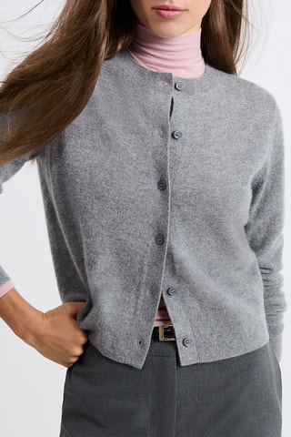 Cardigan in cashmere Louise - Grigio chiaro