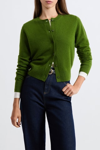 Cardigan in cashmere Louise - Verde