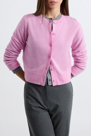 Cardigan in cashmere Louise - Rosa