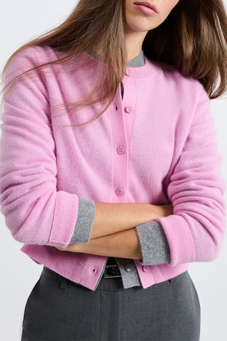 Cardigan in cashmere Louise - Rosa