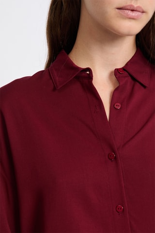 Camicia pigiama Floriana - Bordeaux