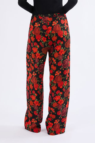 Pantalon de pyjama Faustina - Noir et rouge