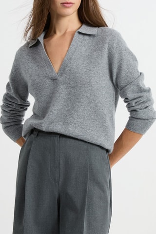 Maglia in cashmere Louise - Grigio melange