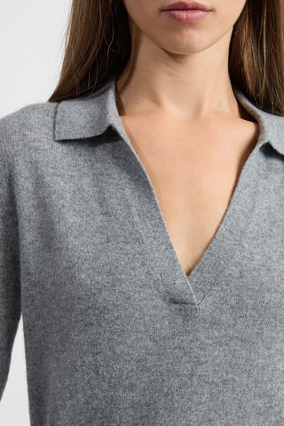 Maglia in cashmere Louise - Grigio melange