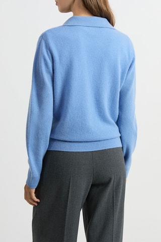 Maglia in cashmere Louise - Celeste