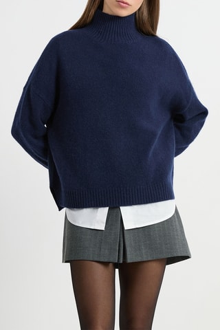 Maglia in cashmere Louise - Blu notte