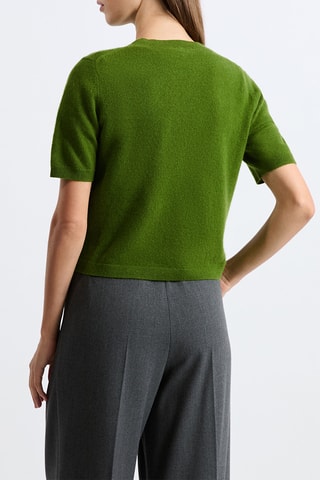 Top in cashmere Louise - Verde