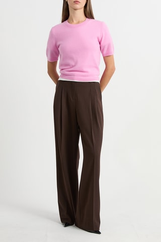 Top in cashmere Louise - Rosa
