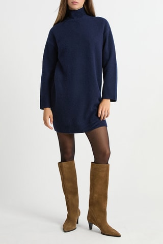 Abito in cashmere Louise - Blu notte