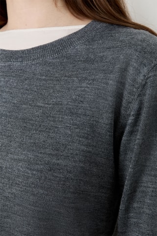 Maglia in lana Laisa Rond - Grigio scuro melange