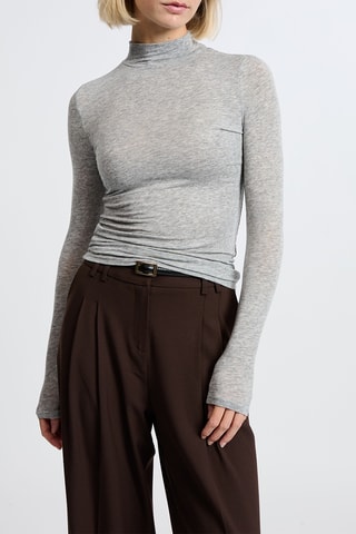 Top Jeanette - Grigio melange