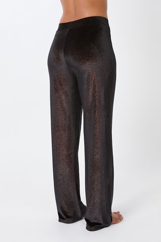 Pantaloni in velluto a vita alta Luaz - Nero