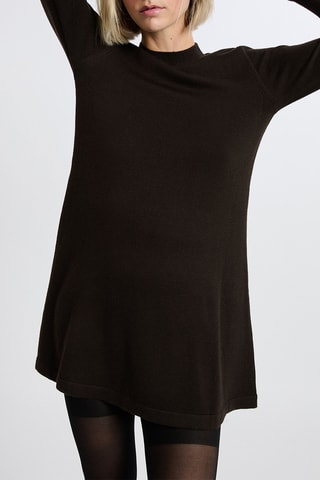 Abito a trapezio Lines - Marrone