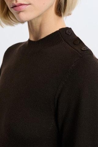 Abito a trapezio Lines - Marrone
