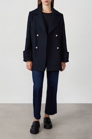 Caban in lana Gautier - Navy