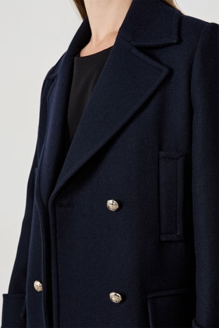 Caban in lana Gautier - Navy