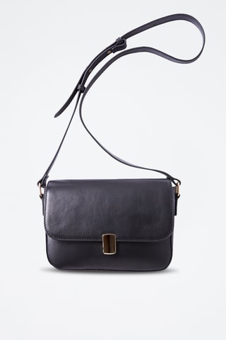 Borsa a tracolla in pelle Nina - Nero