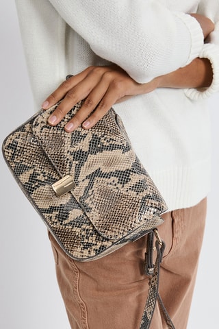 Borsa a tracolla in pelle Nina - Beige
