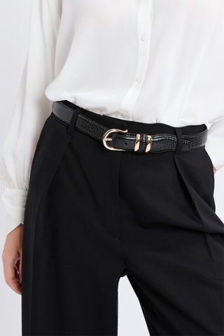 Cintura in pelle Naddy - Nero