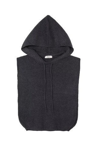 Plastron con cappuccio Nenet - Grigio scuro