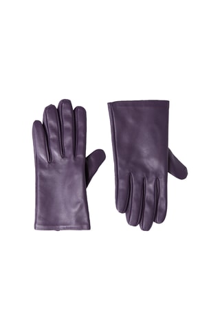 Guanti in pelle di montone Nahila - Viola