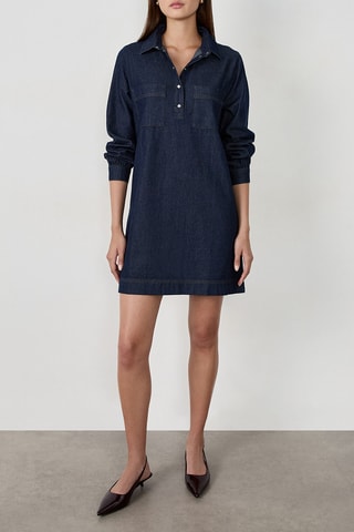 Abito taglio dritto in jeans Desiro - Blu notte