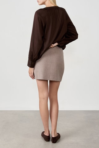 Gonna taglio dritto Cesar - Beige