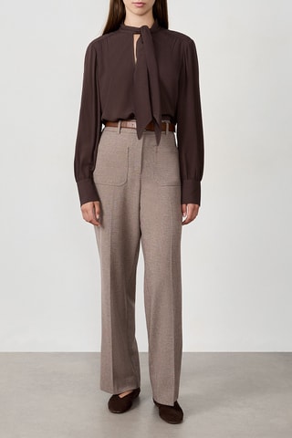 Pantaloni a vita alta Cesar PDP - Beige