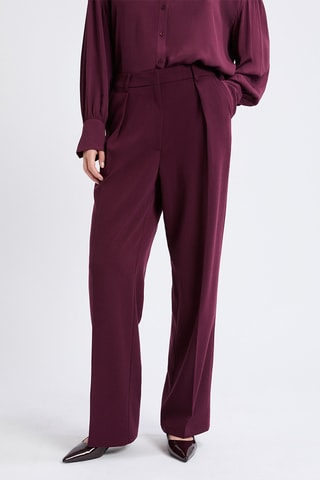 Pantaloni a vita alta Gary - Bordeaux