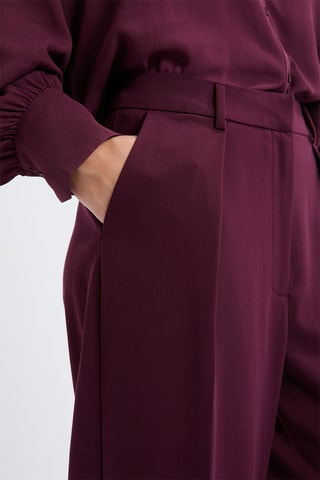 Pantaloni a vita alta Gary - Bordeaux