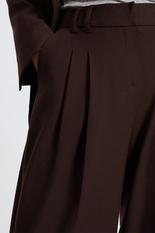 Pantaloni a vita alta Muse - Marrone